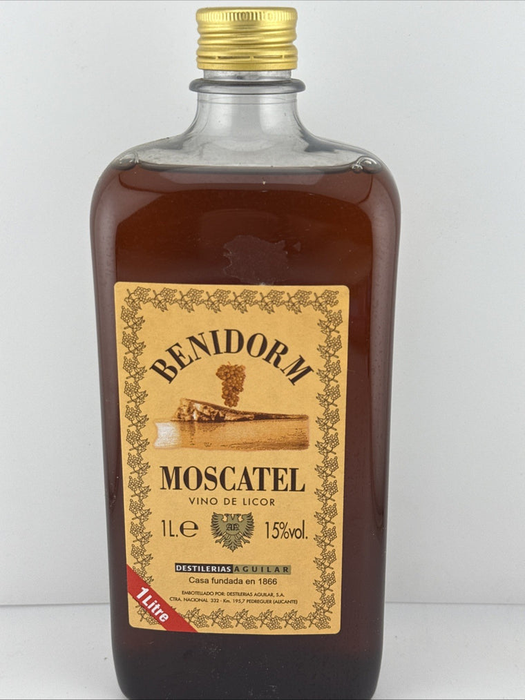 Benidorm Moscatel Vino de Licor 1L 15% Spanish Dessert Wine Vintage