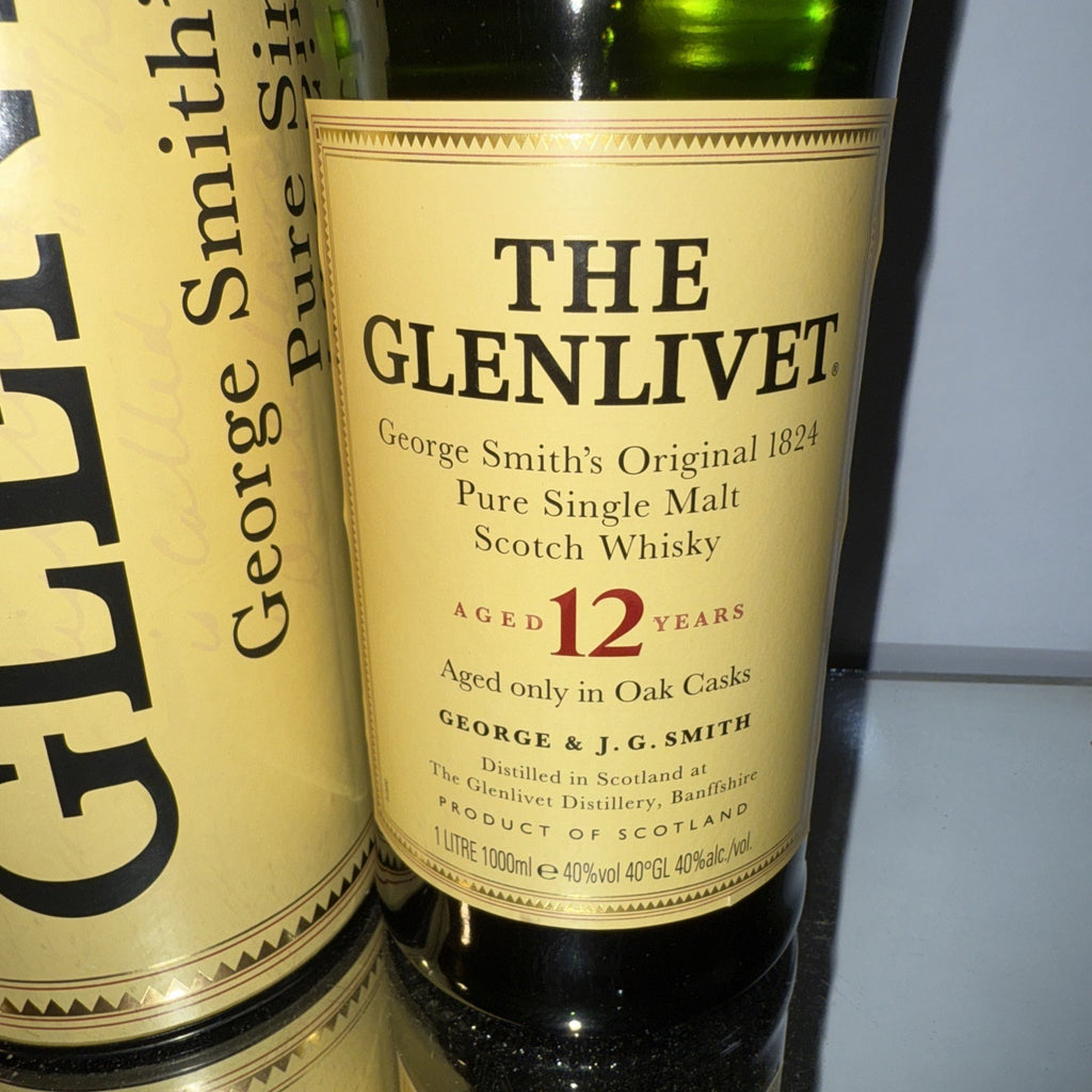 Glenlivet 12 Year Old Highland Malt Whisky 1L Dated To 2010 Boxed