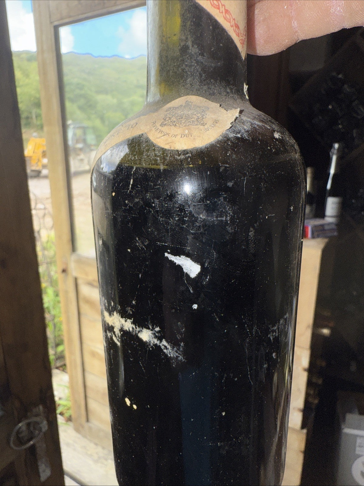 Dubb Orange Curacao Likeur label missing but a 1970s style