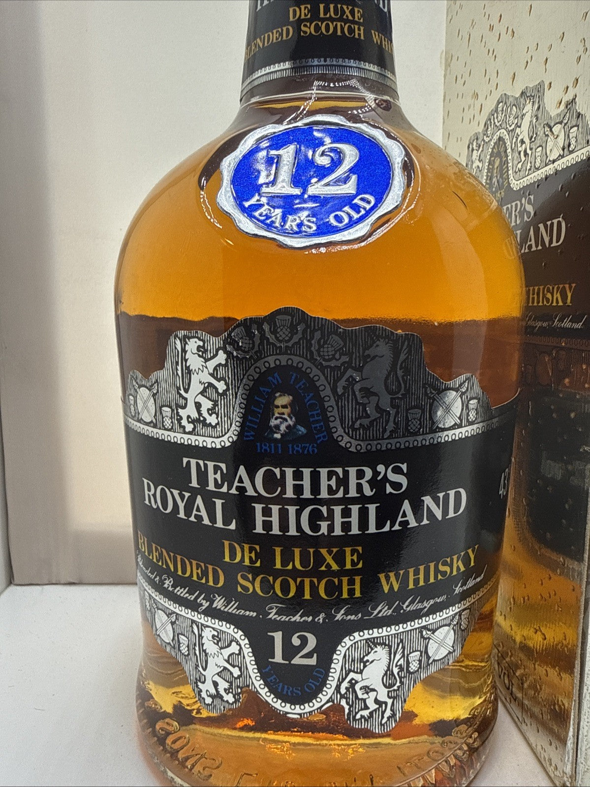 Teacher’s Royal Highland De Luxe 12 Year Old 1980s 75cl 43% Boxed