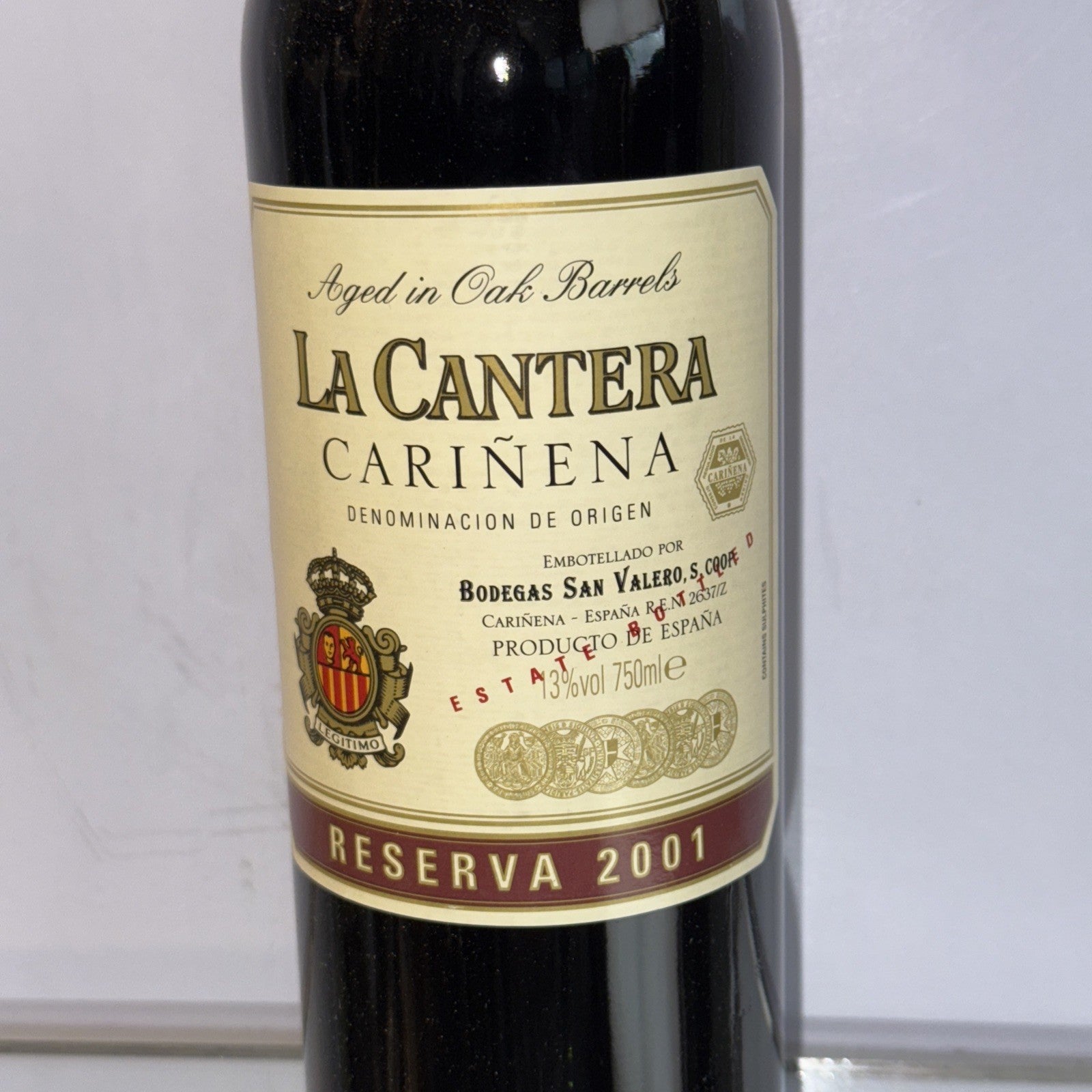 2001 La Cantera Carinena Reserva Red Spain