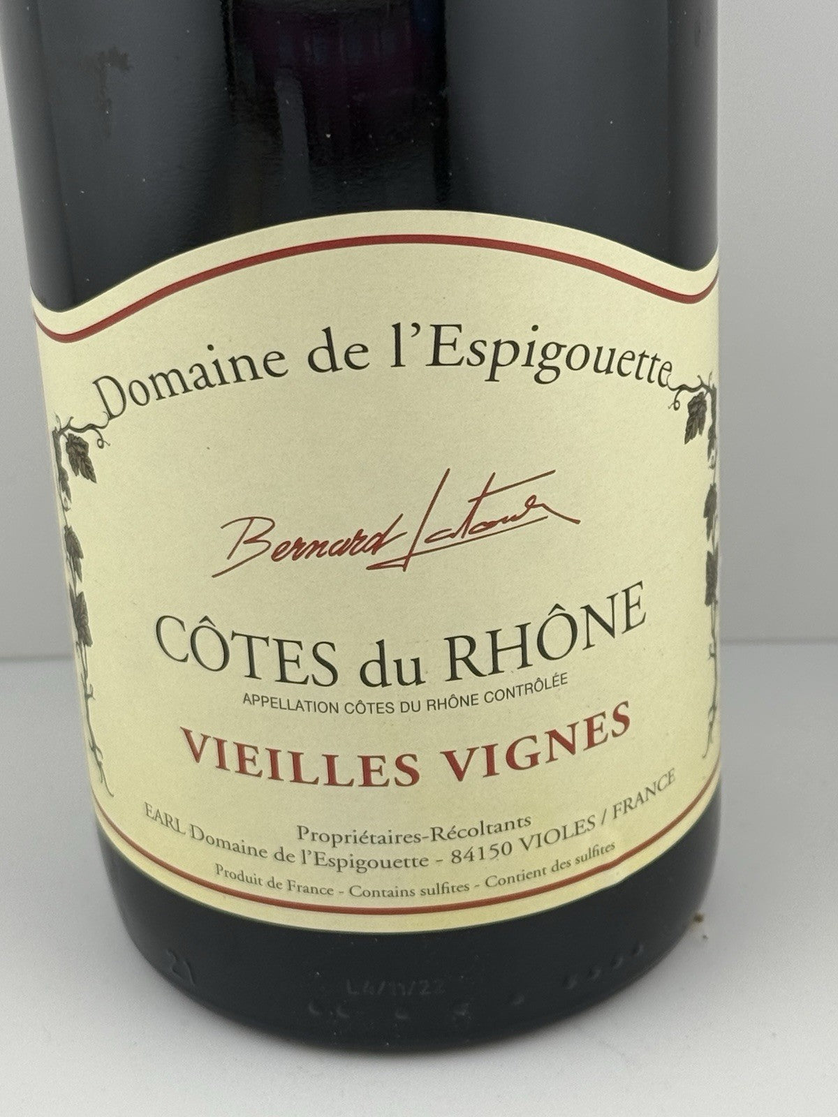 Domaine de l’Espigouette Côtes du Rhône Vieilles Vignes 2020