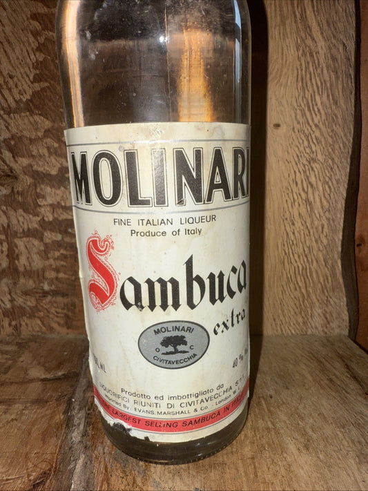 Molinari 70Cl Bottle Of Sambuca ( Bottled 1970s)