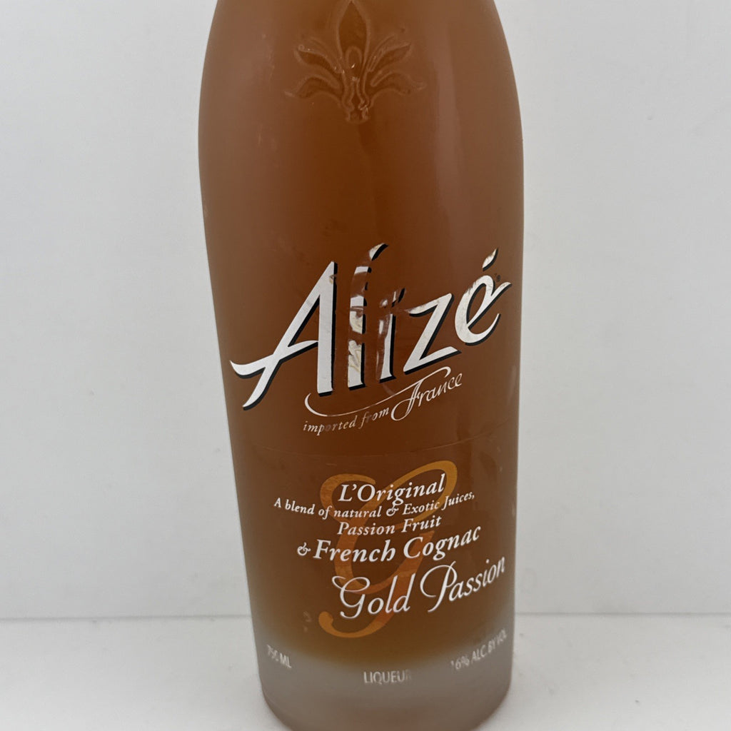 Alizé Gold Passion Liqueur (750ml); classic frosted bottle from the 2010s.