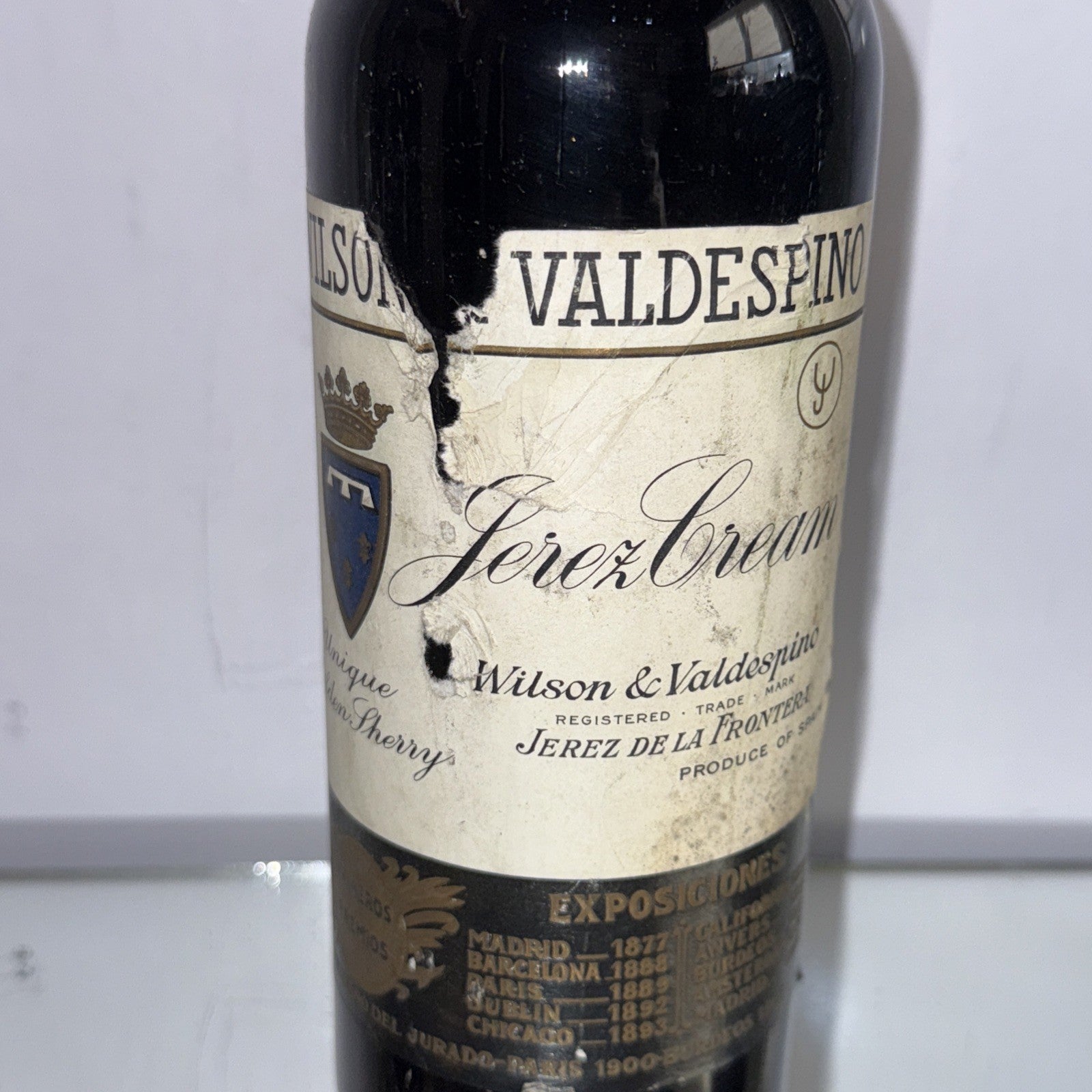 Exceptionally Old Wilson & Valdespino Jerez Cream Sherry Dated To Pre 1915