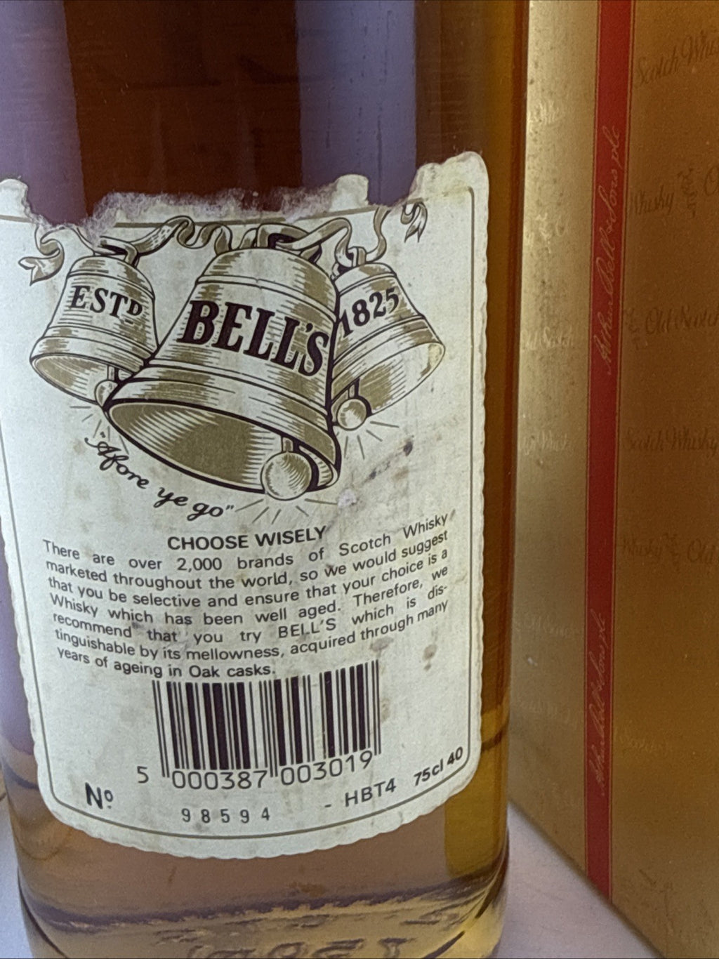 Bell’s Extra Special Old Scotch Whisky 1980s 75cl 40% Boxed