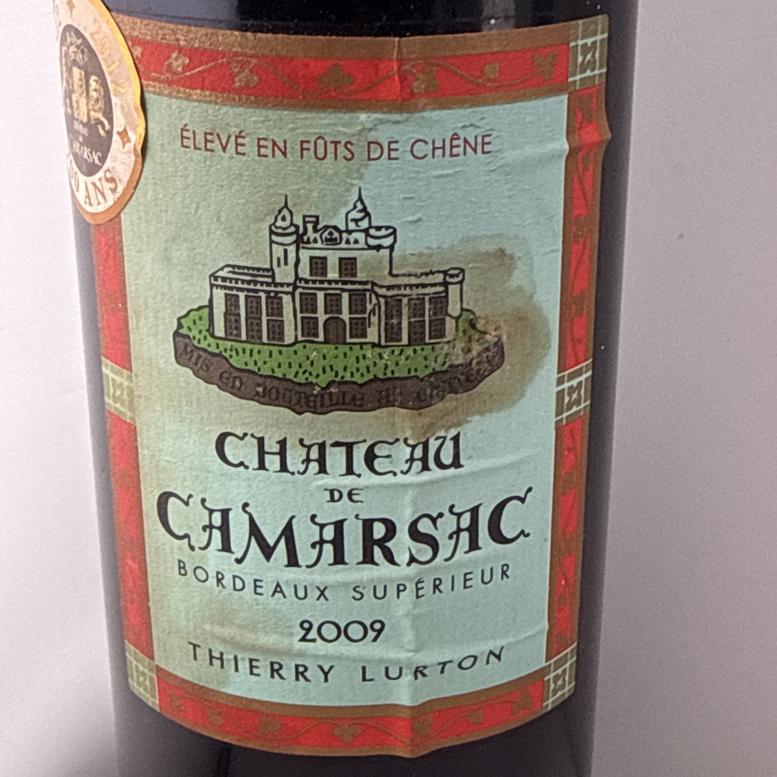 2009 Château de Camarsac Bordeaux Supérieur Thierry Lurton 75cl