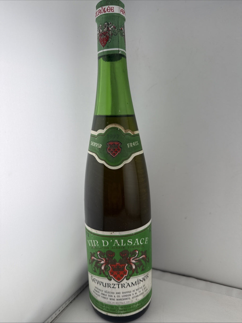 Vintage 1972 Alsace Gewürztraminer Wine Bottle 75cl – Lamb’s Son & Co