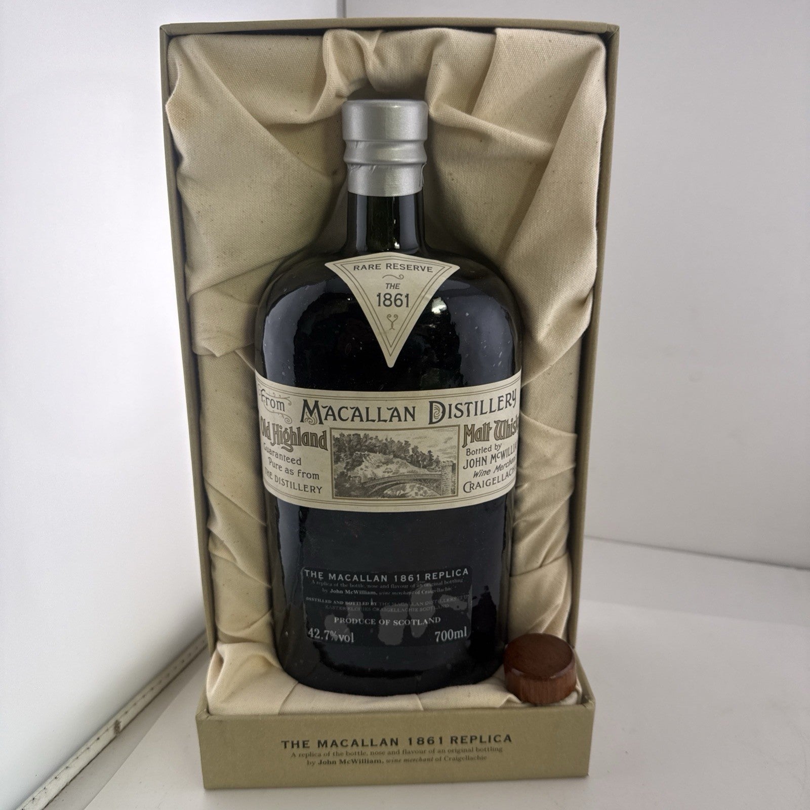Macallan 1861 Replica Rare Reserve Whisky 700ml Boxed 42.7%