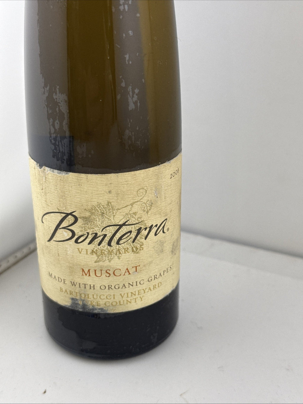 Bonterra Muscat 2008 Organic Dessert Wine 375ml Half Bottle California