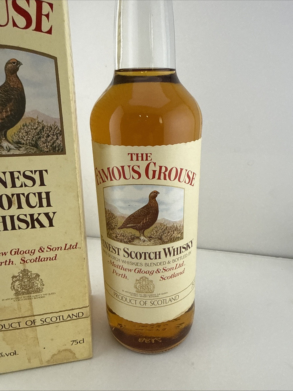 Vintage Famous Grouse Scotch Whisky 75cl Boxed 1980s Blend