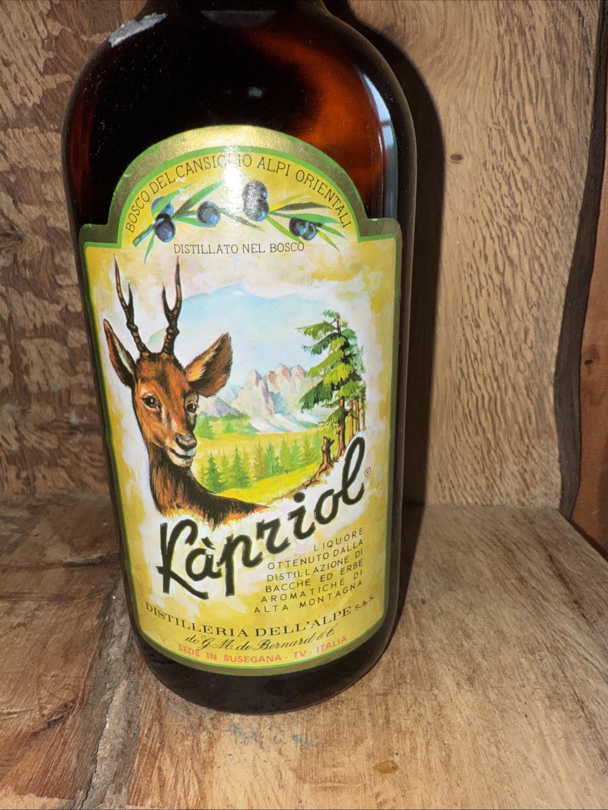 Dell'Alpe Liquore Kapriol bottled 1970s 1l Bottle 42% ABV