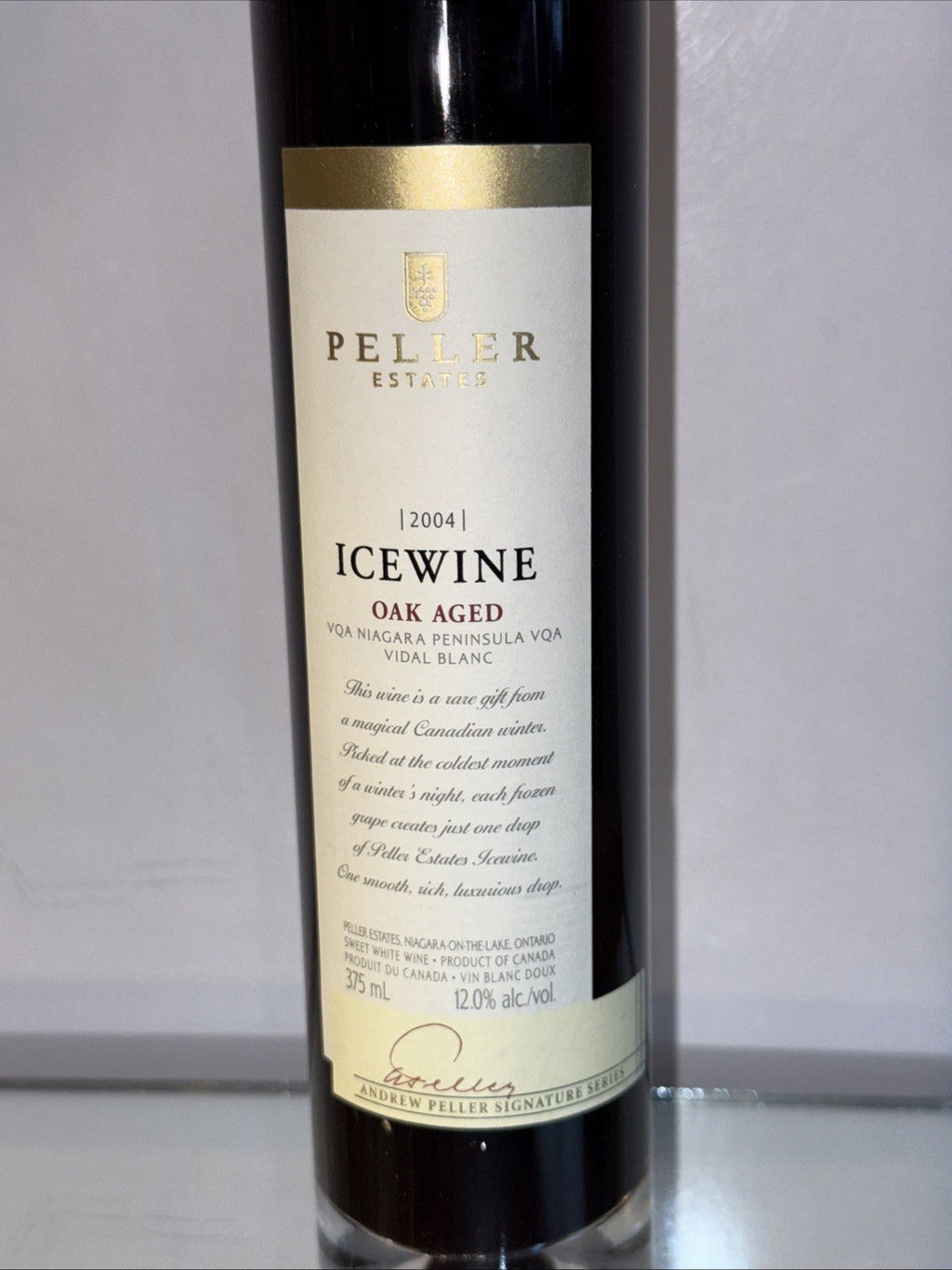 375ml Peller Estates Signature Series Vidal Blanc Oak Aged Icewine 2004