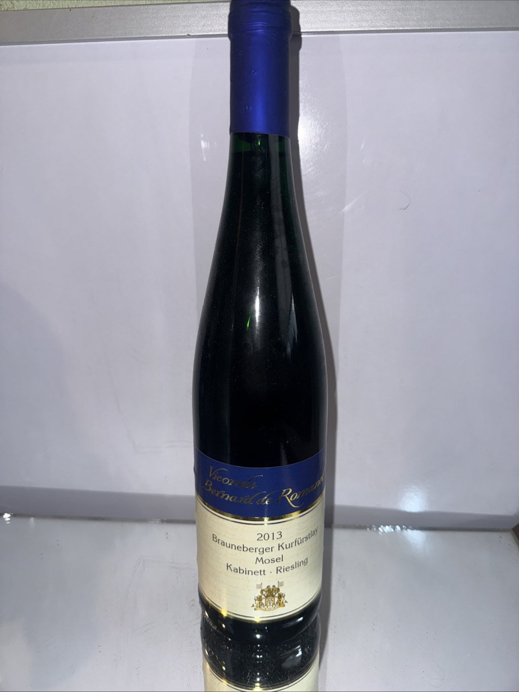 Vicomte Bernhard de Romanee Brauneberger Kurfürstlay Mosel Kabinett Riesling2013