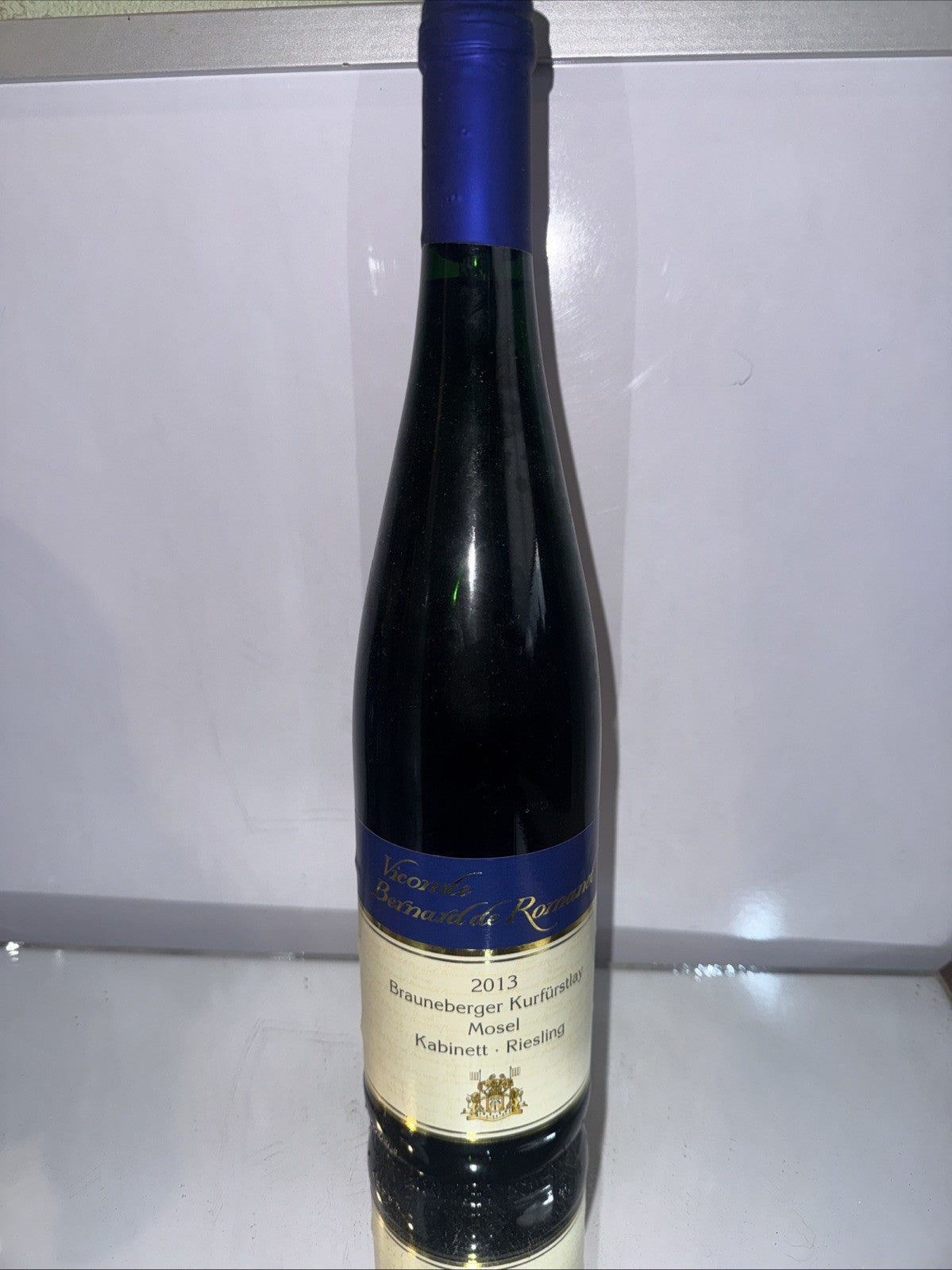 Vicomte Bernhard de Romanee Brauneberger Kurfürstlay Mosel Kabinett Riesling2013