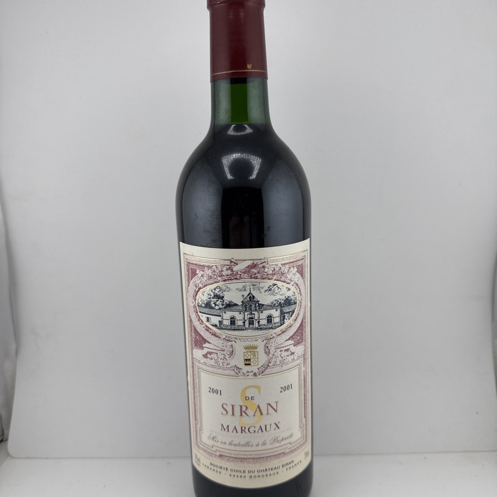 2001 Château Siran Margaux Cru Bourgeois Bordeaux Red Wine