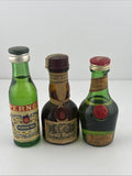 Vintage French Liqueur Miniatures Grand Marnier Pernod Fils Benedictine