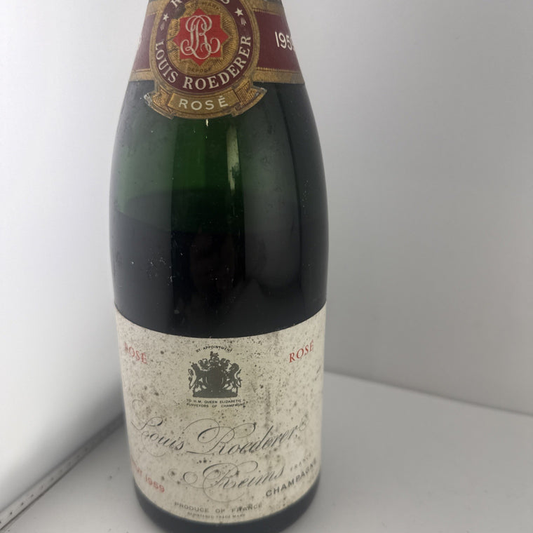 1959 Louis Roederer Rosé Brut Vintage Champagne Bottle