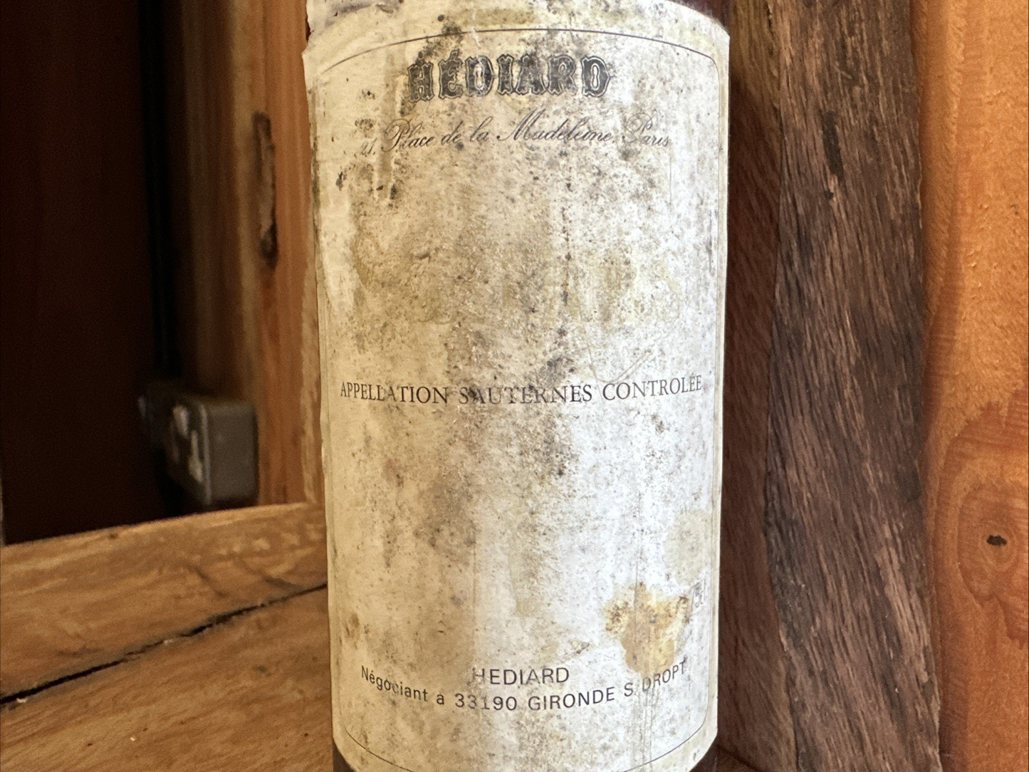 Hediard Sauterrnes (probably 1970s)