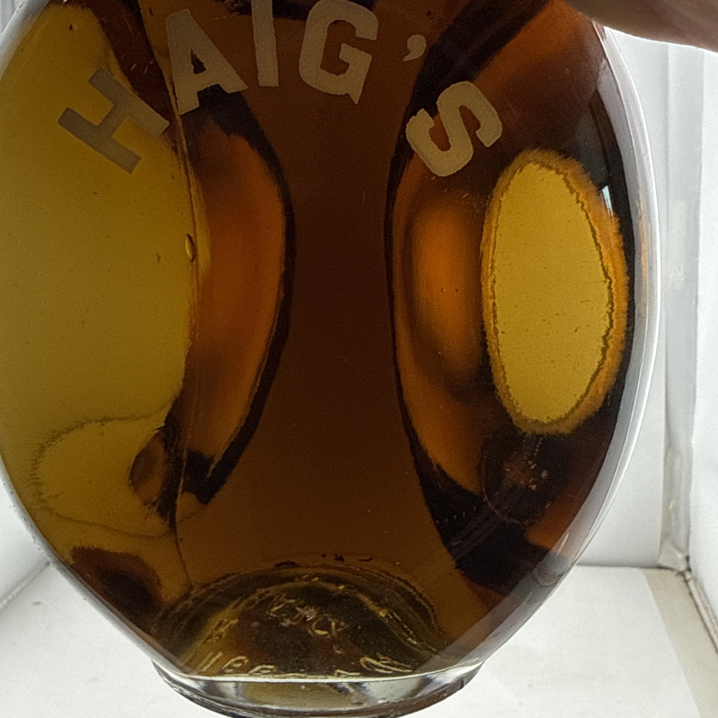 Early Haig’s Scotch Whisky Dimple Glass Decanter 1930s–40s Sealed