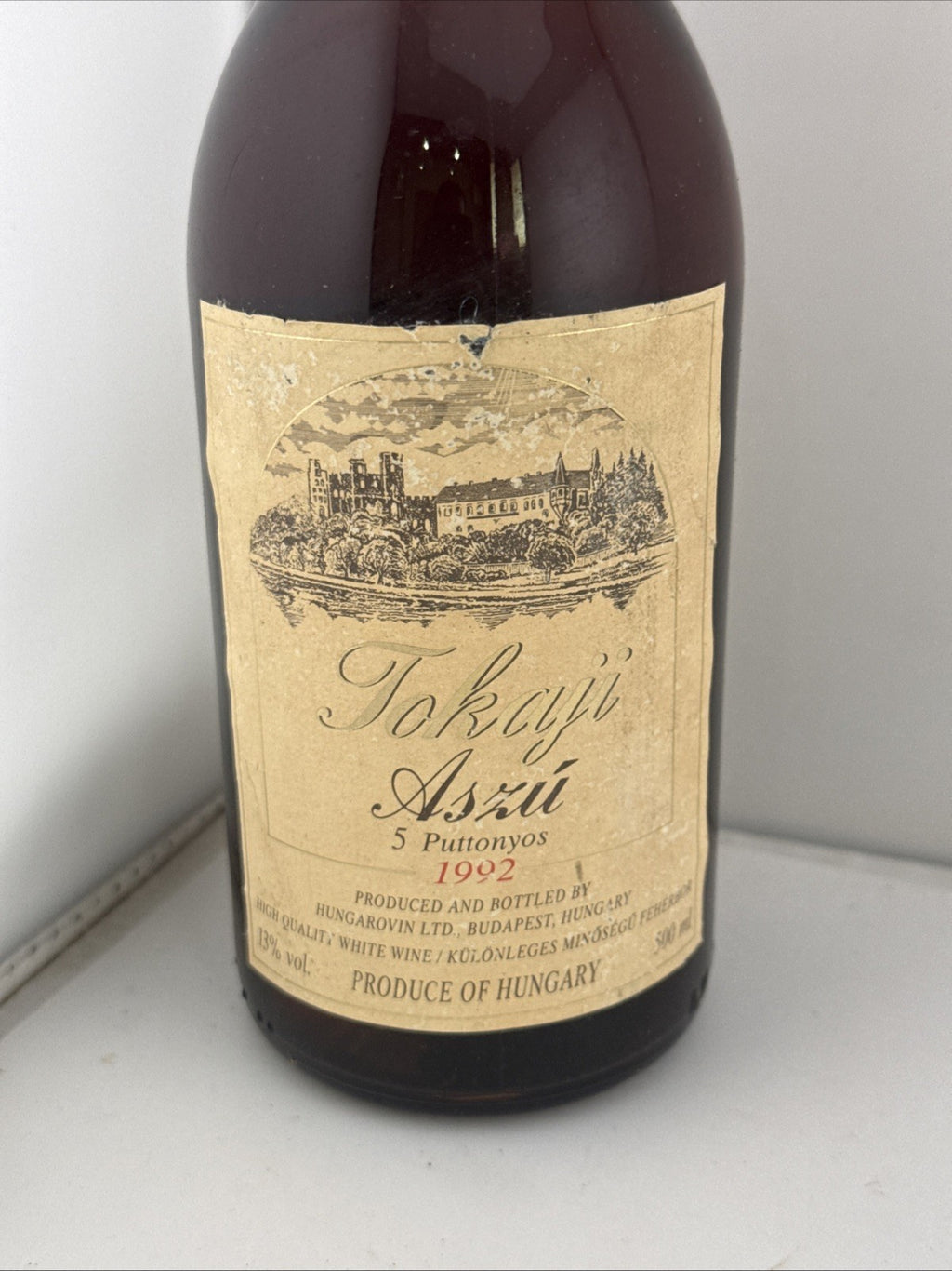 1992 Tokaji Aszu 5 Puttonyos Hungarovin 50cl Hungarian Dessert Wine