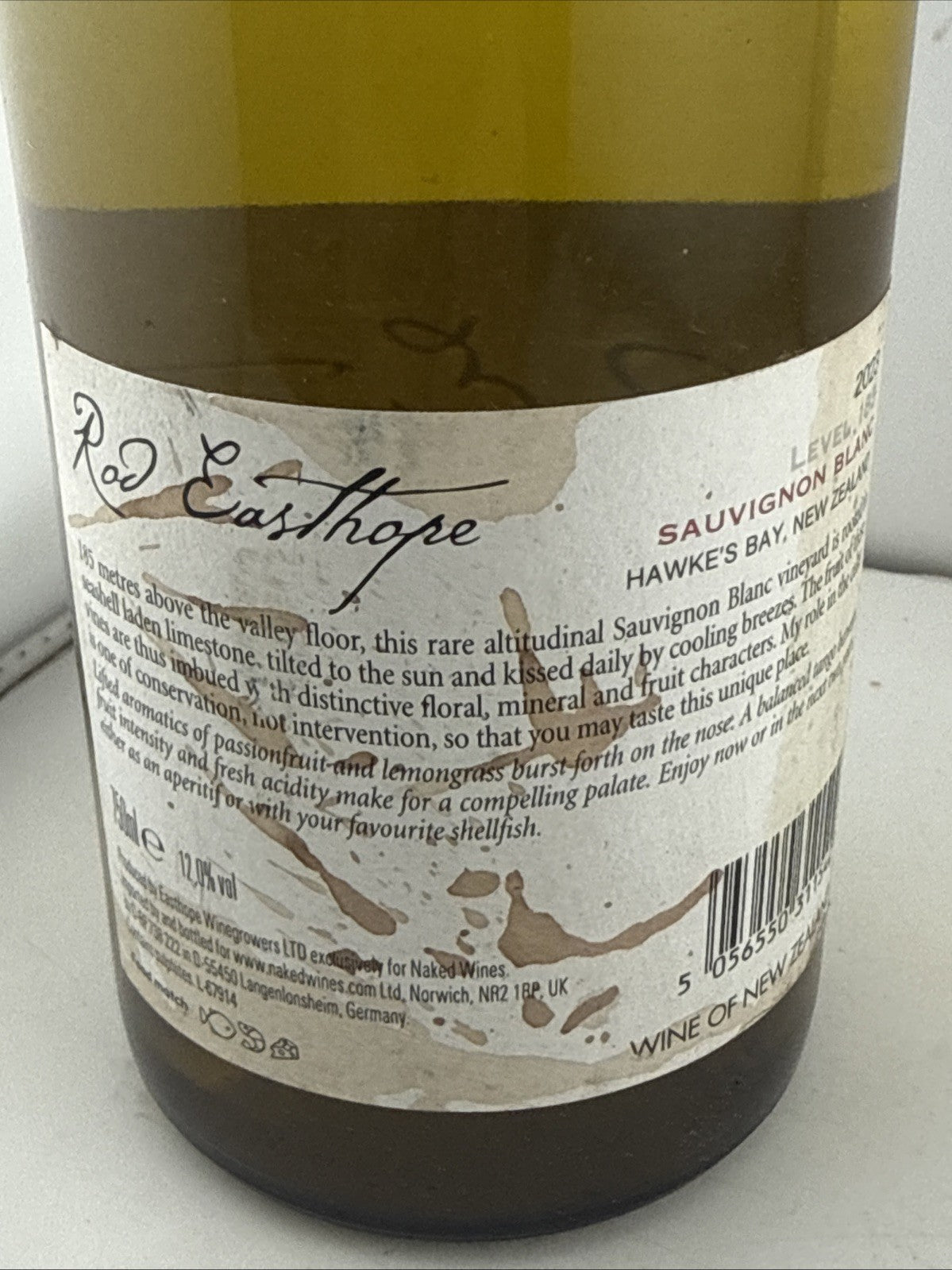 Red Easthoe Level 185 Sauvignon Blanc 2023 Hawke’s Bay NZ 750ml