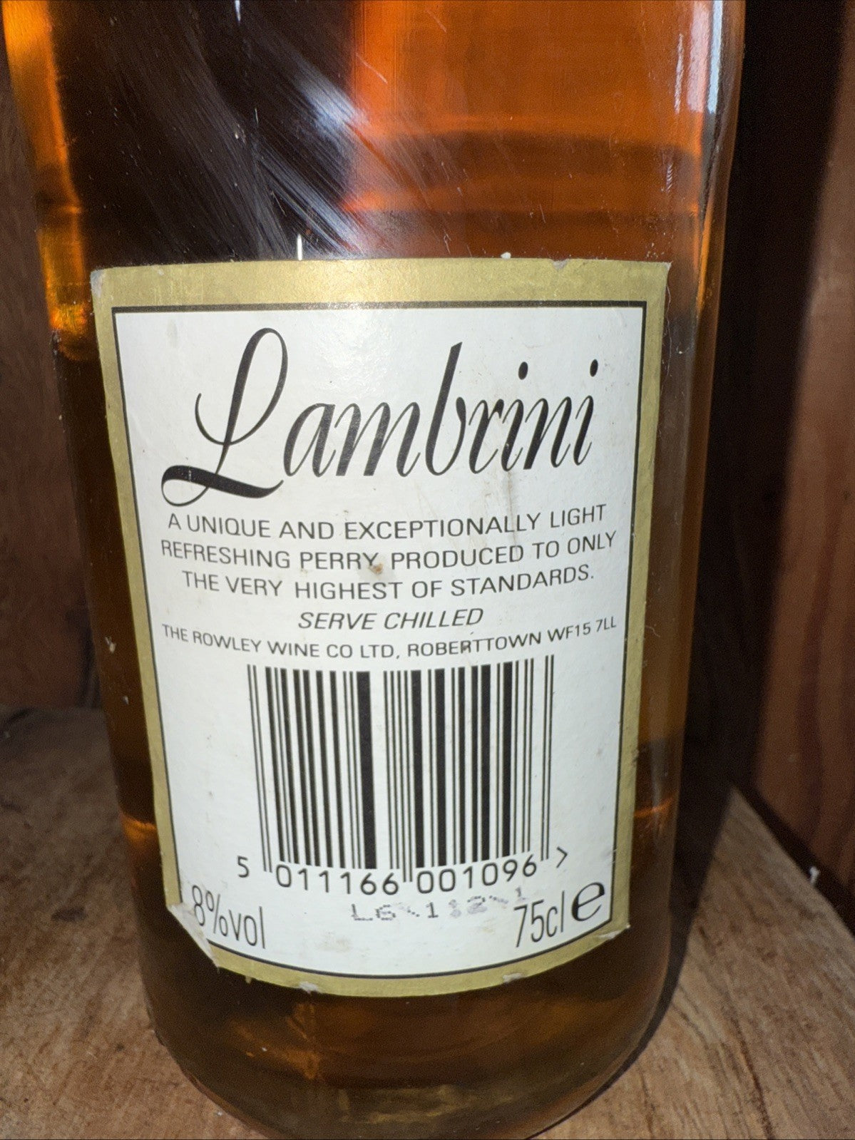 Bottle Of Lambrini  iconic drink from the 80s
