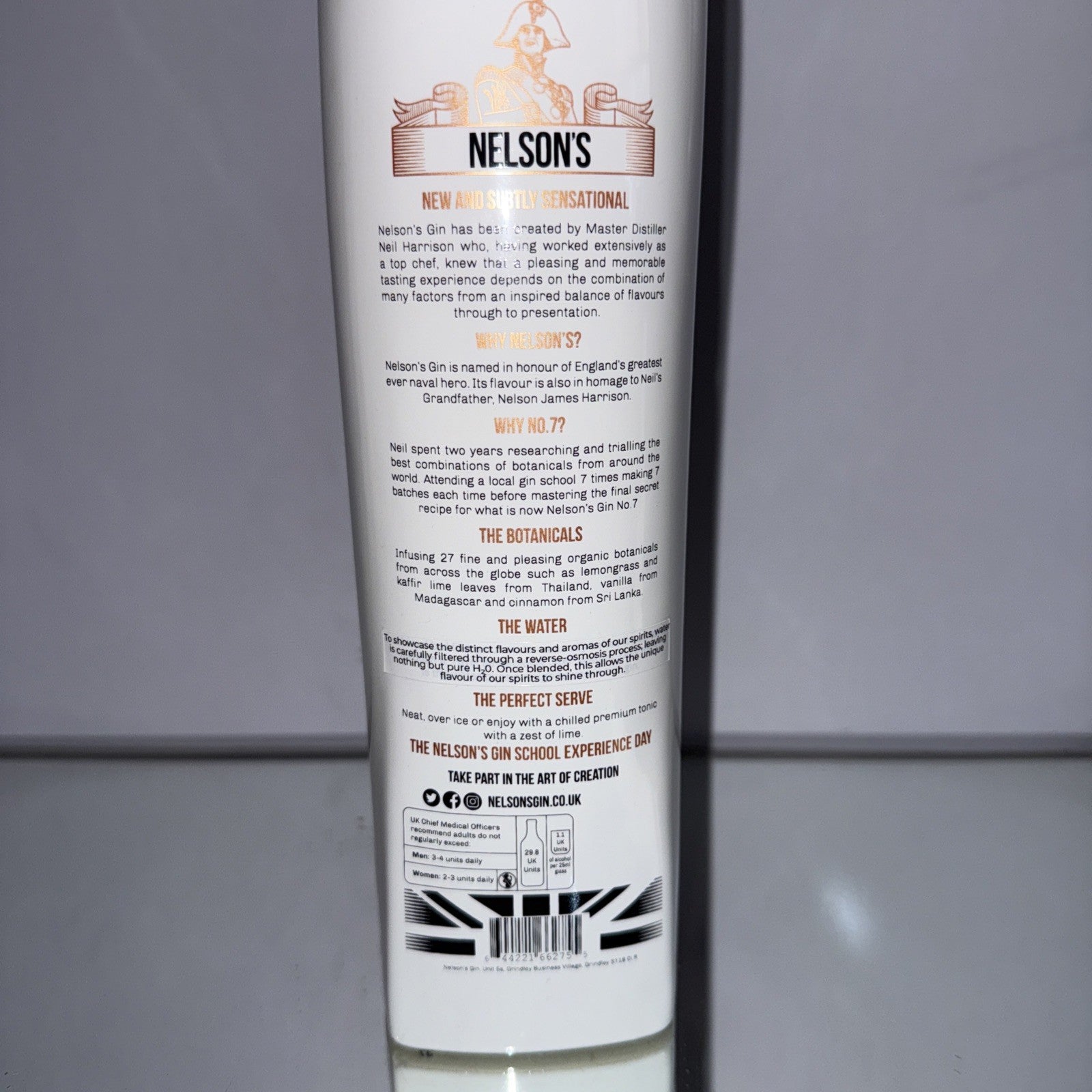 Nelson's London Dry Gin 42.5% Rum 70cl  Last stocks Distillery now closed!!