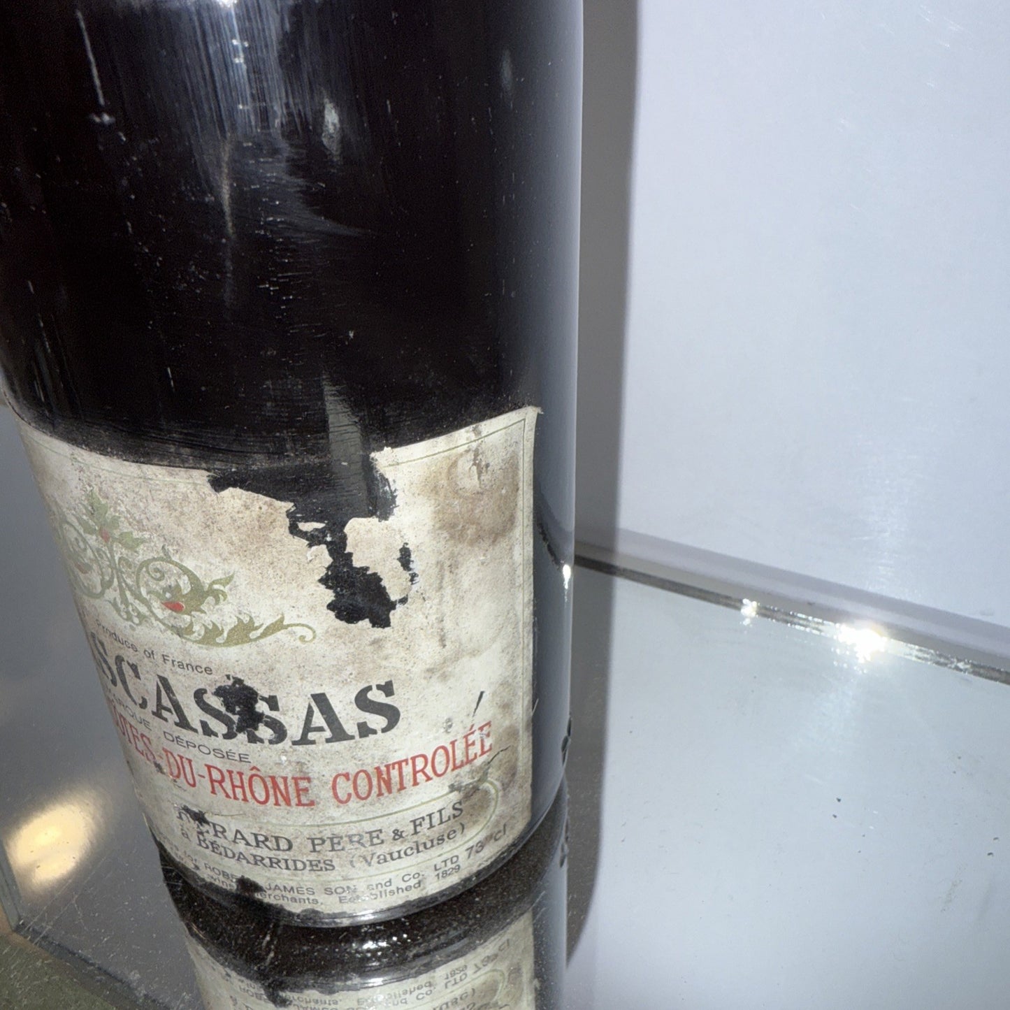 1974 RASCASSAS Côtes-du-Rhône wine from Bérard Père & Fils