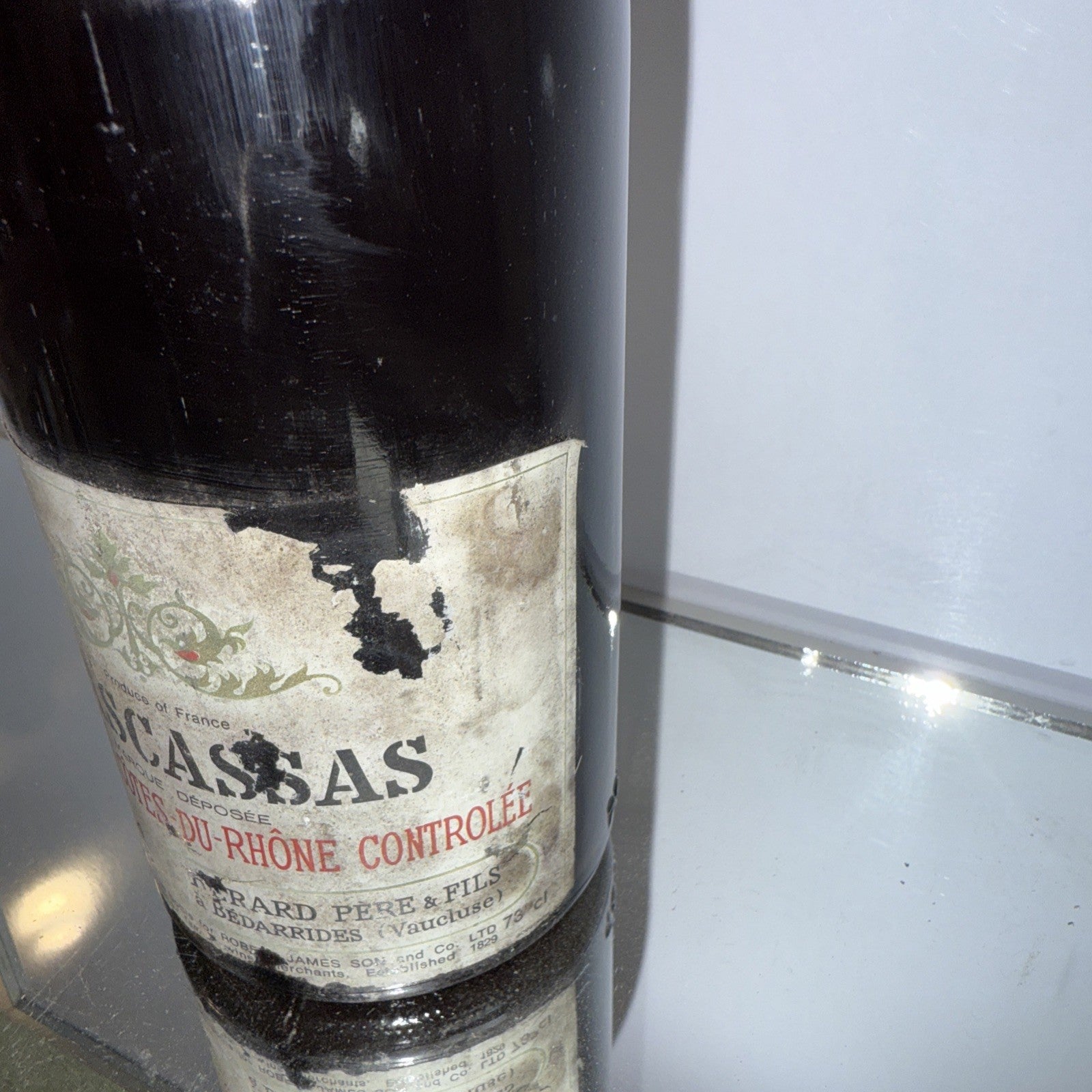 1974 RASCASSAS Côtes-du-Rhône wine from Bérard Père & Fils