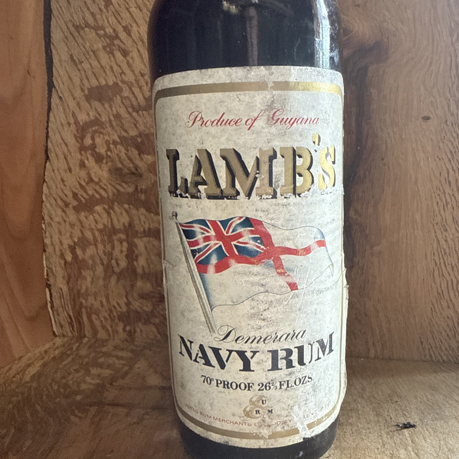 Lambs Navy Rum 70% Proof 26 2/3 Fl Oz 1960s Bottled