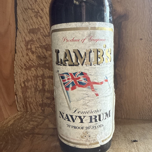Lambs Navy Rum 70% Proof 26 2/3 Fl Oz 1960s Bottled