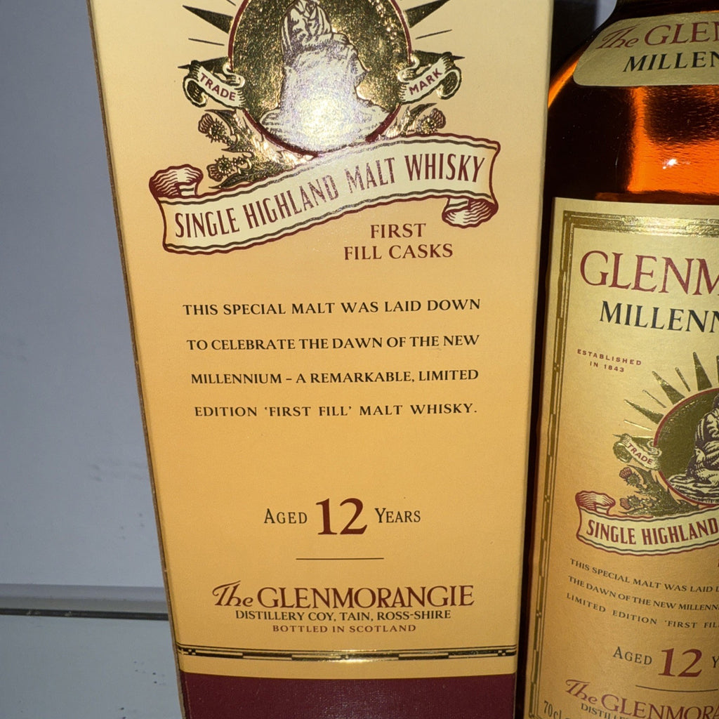 Glenmorangie 70cl Bottle of 12 year old 2000 Millennium single  malt