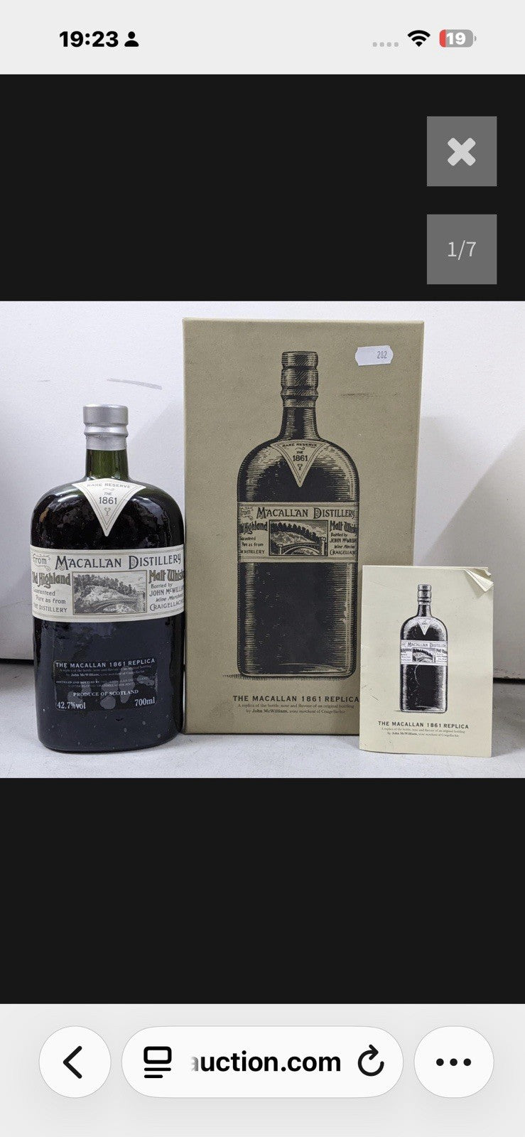 Macallan 1861 Replica Rare Reserve Whisky 700ml Boxed 42.7%