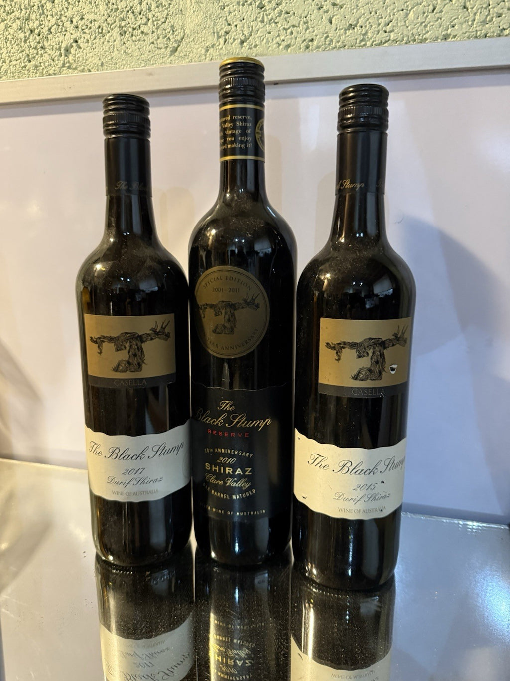 3 Bottles Black Stump 2010/15-17 Australian Gold!!