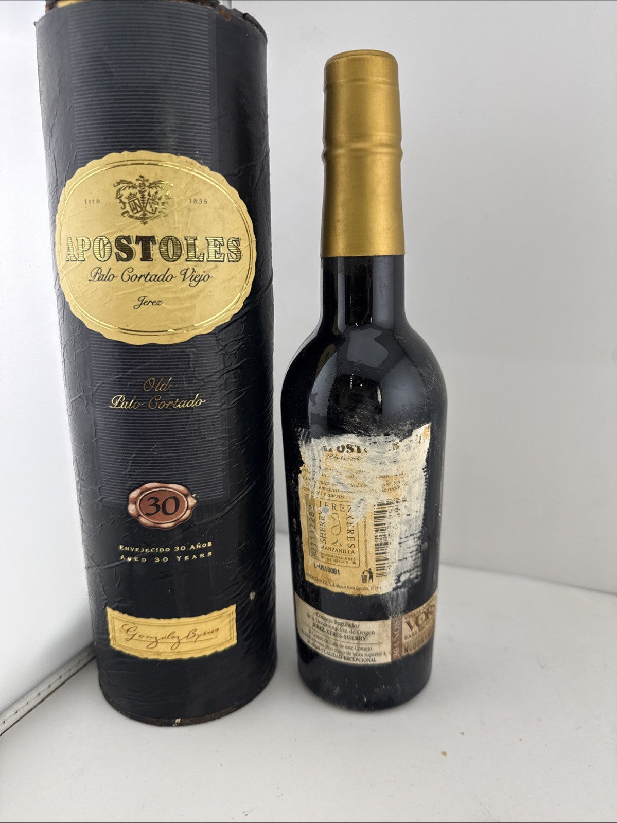 Apostoles Palo Cortado Viejo 30 Year Old VORS Sherry Boxed 37.5cl Early 2000s