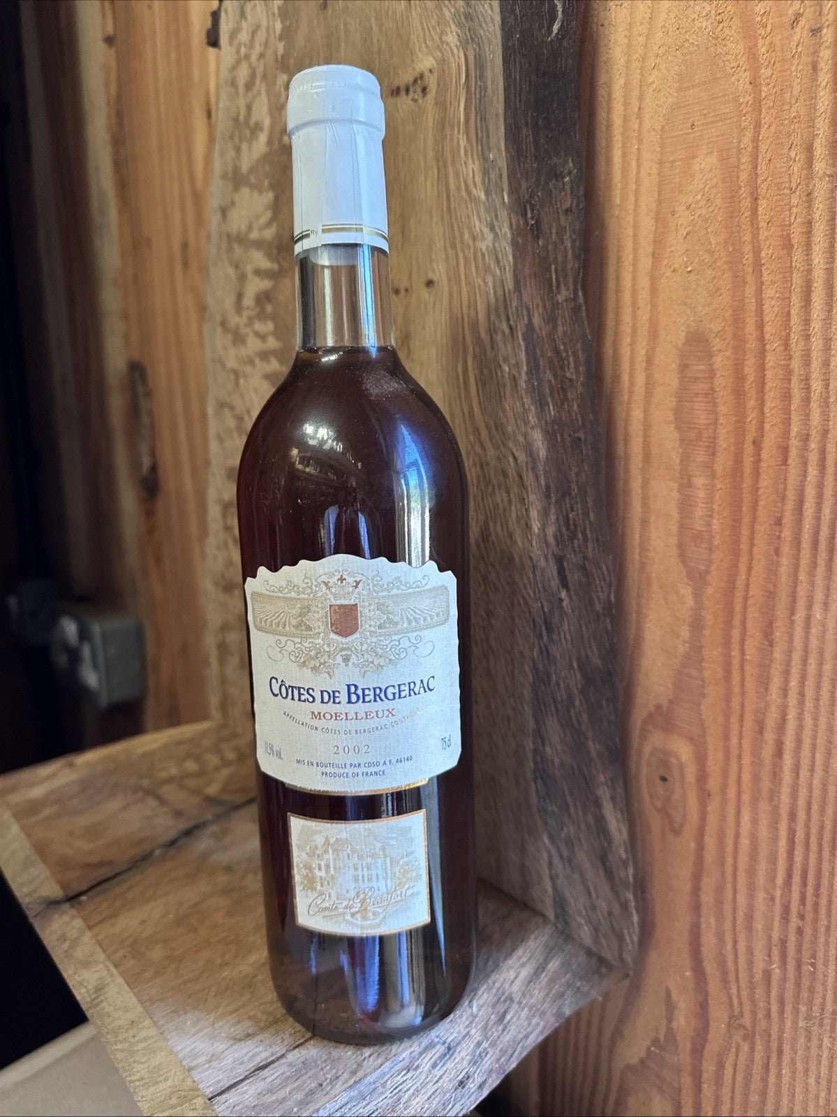 Cotes de Bergerac moelleux wine 2002 Comte de Beaufort