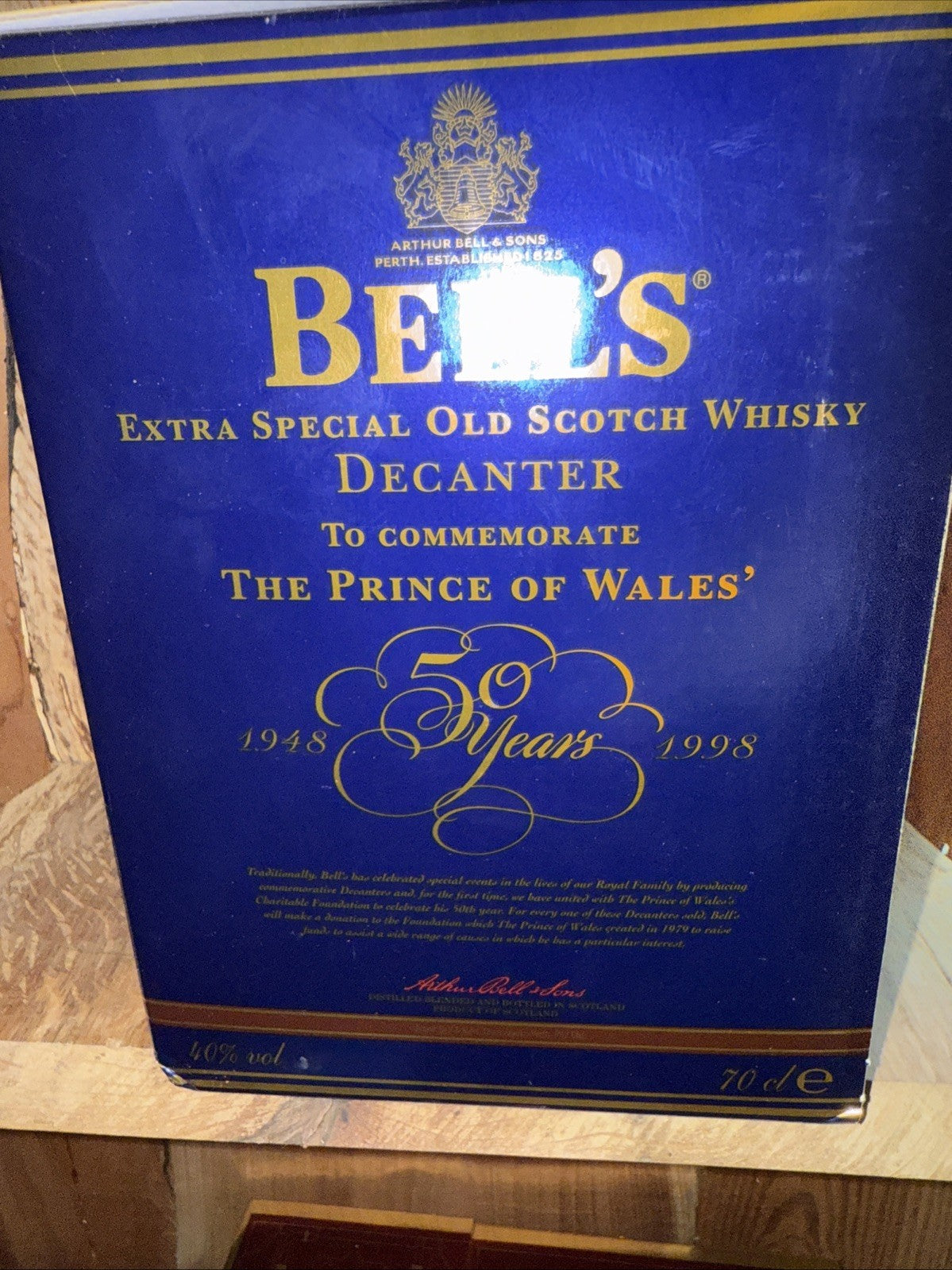 Bells Whisky 75cl Bottled 1998 Full Mint Condition From A Collector