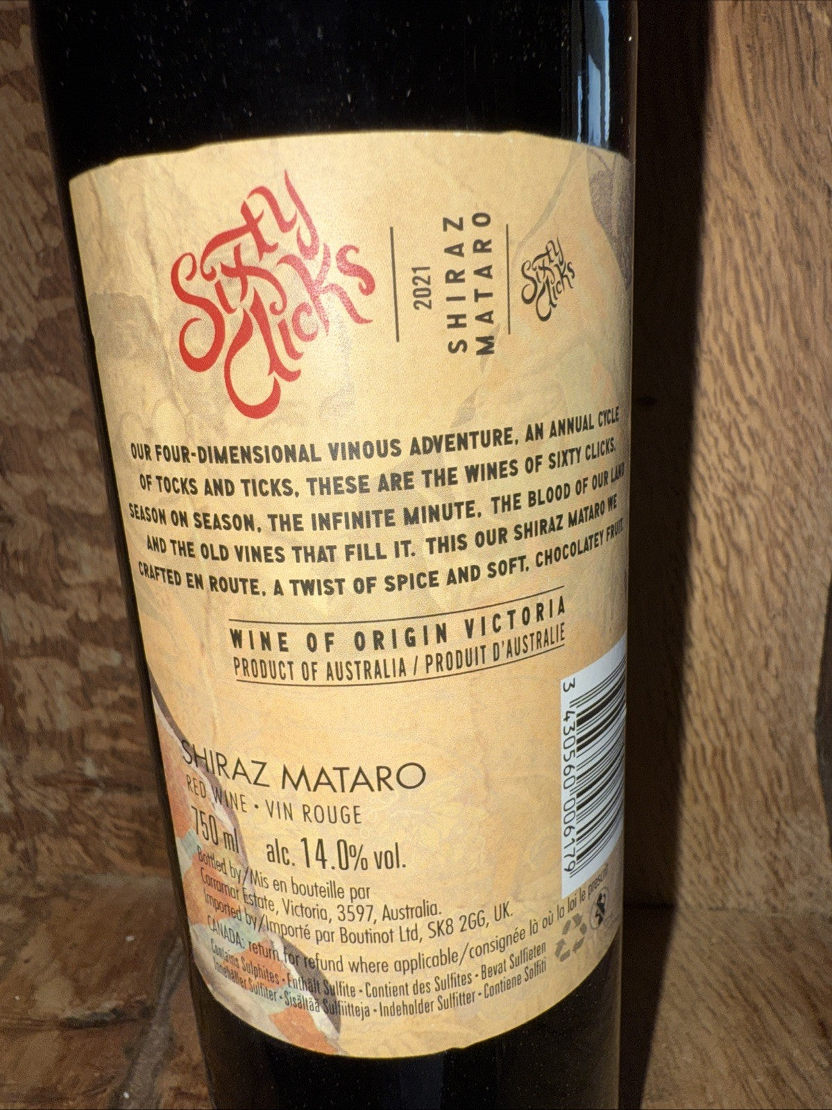 Sixty Clicks Shiraz Mataro 2021