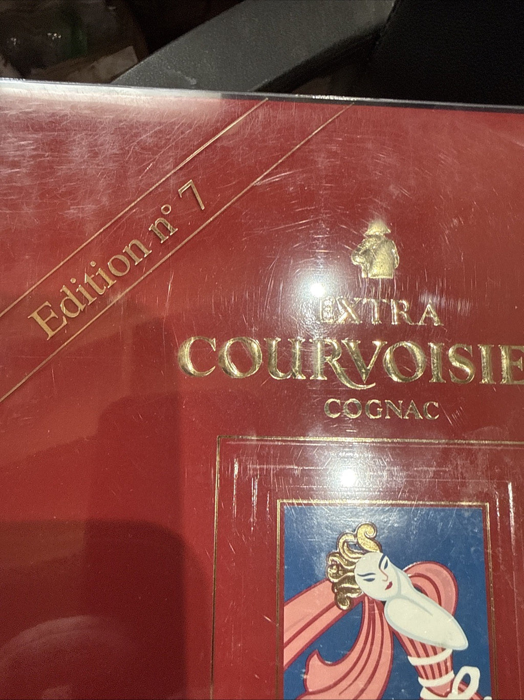 Courvoisier Erté No.7 — "L'Esprit du Vin" 1994 Complete Box/cert/tag