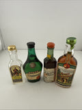 Vintage German Miniature Spirits Bottles Collection Stock Dominicus Mampé