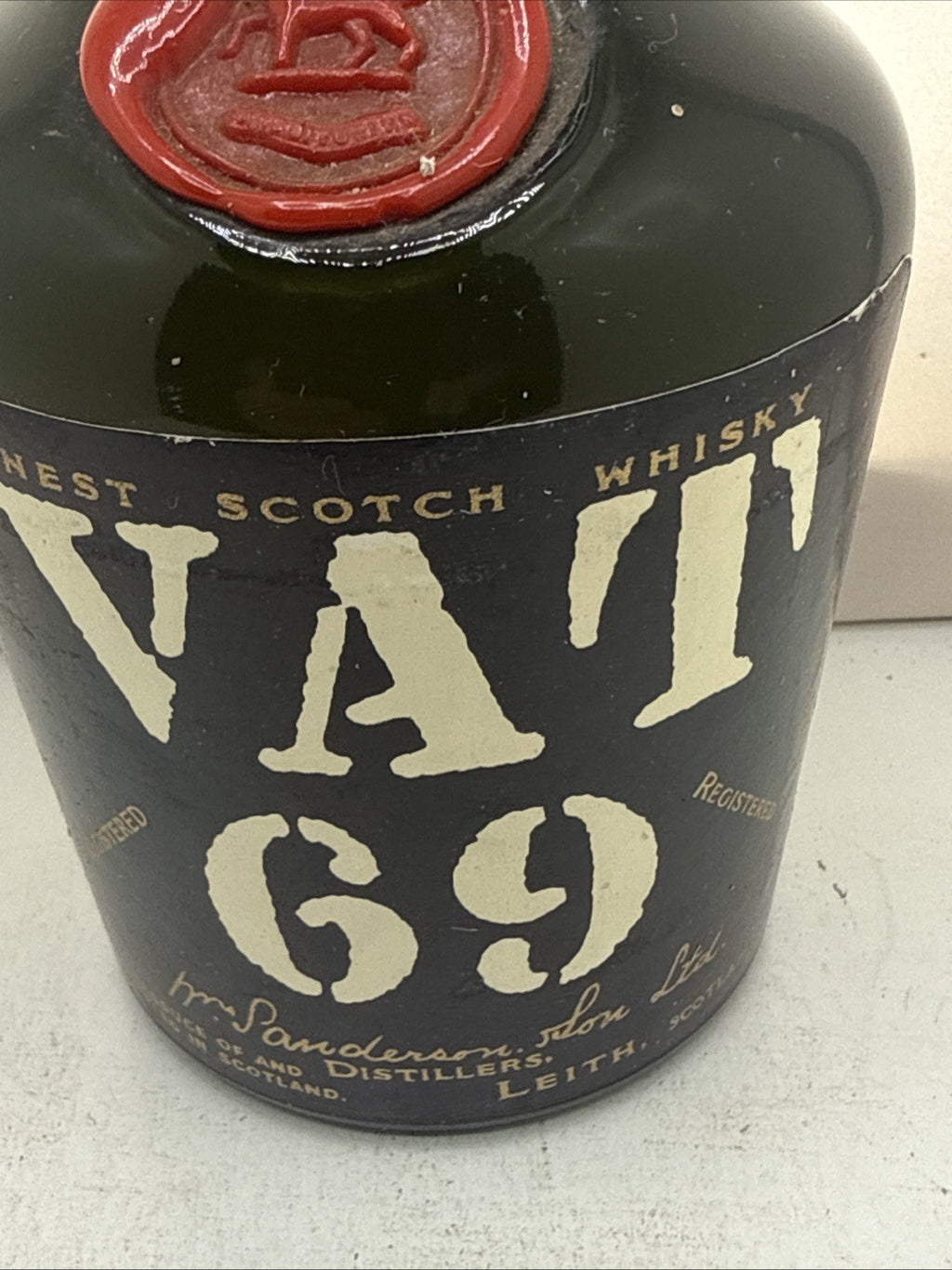 VAT 69 — Half Bottle — 70° Proof — 1960s/70s — Leith — Vintage —