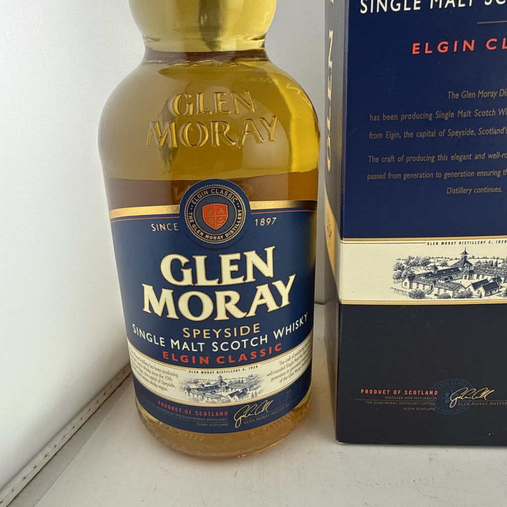 Glen Moray Elgin Classic Single Malt Scotch Whisky 70cl 40% Boxed Early 2000s