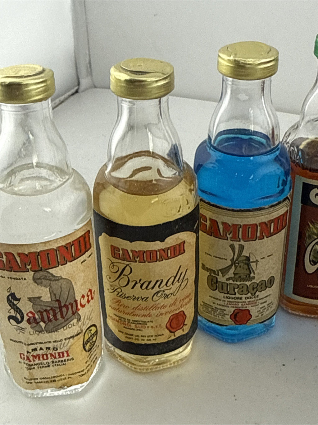 Vintage Gamondi Italian Liqueur Miniatures Set 1960s/70s x11 Bottles