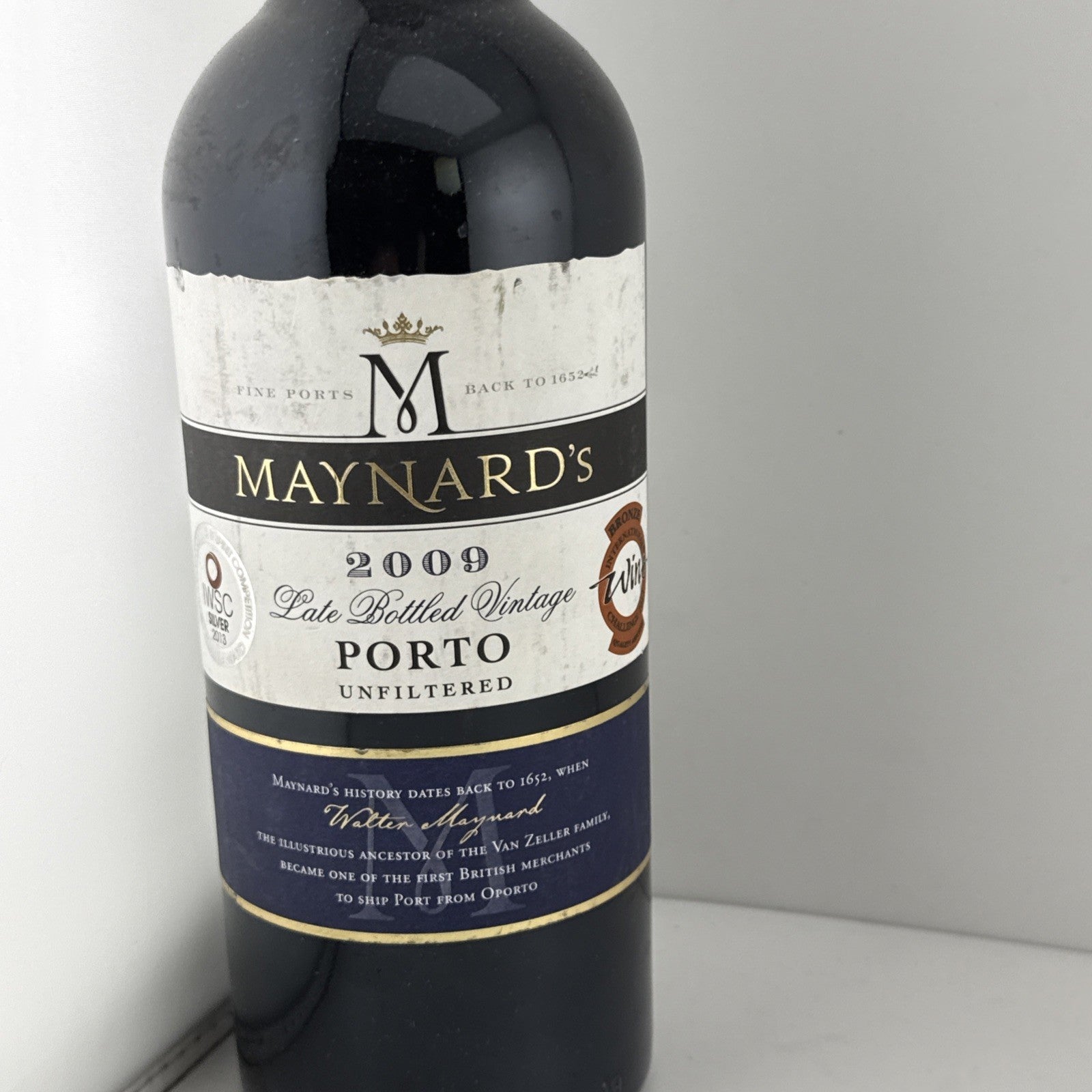 Maynard’s 2009 LBV Port Unfiltered 75cl Vintage Porto Wine