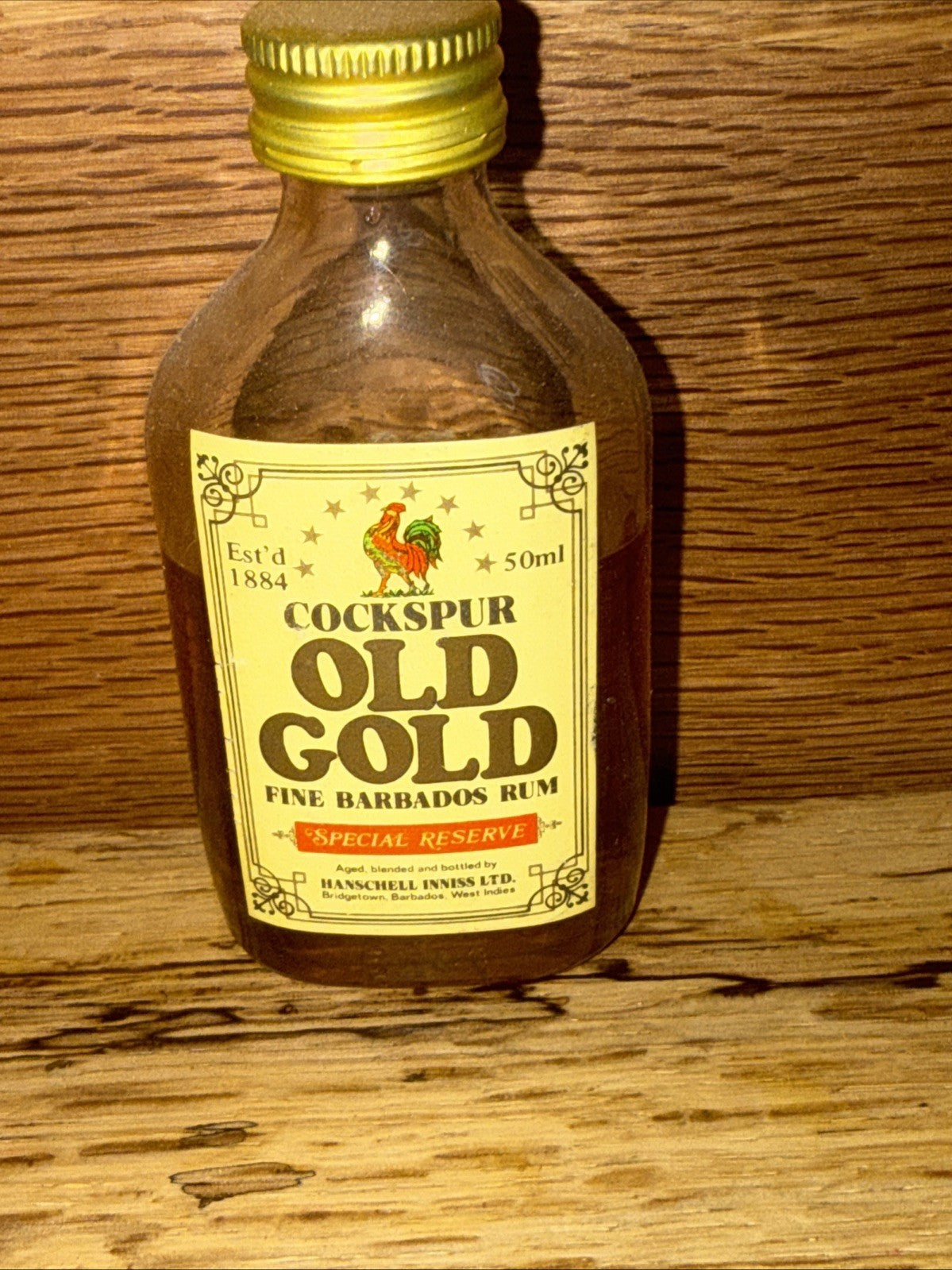 Cockapur Old Gold Barbados Rum Miniature Vintage