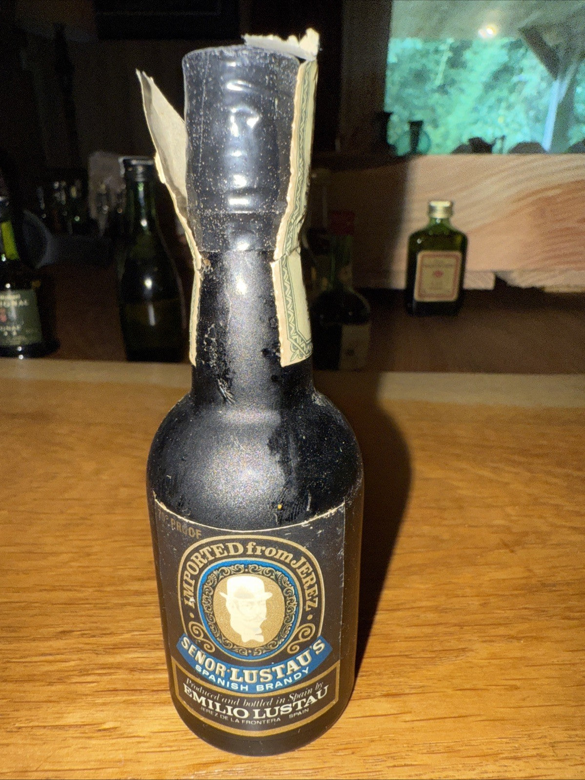 Emilio Lustau Spanish Brandy 1970s 70%proof Miniature Full