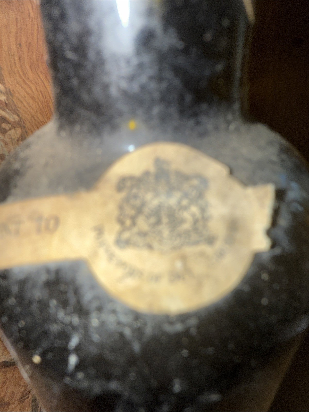 Dubb Orange Curacao Likeur label missing but a 1970s style