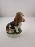 Vintage 1978 Foss Company Ski Country Basset Hound Ceramic Decanter 2oz
