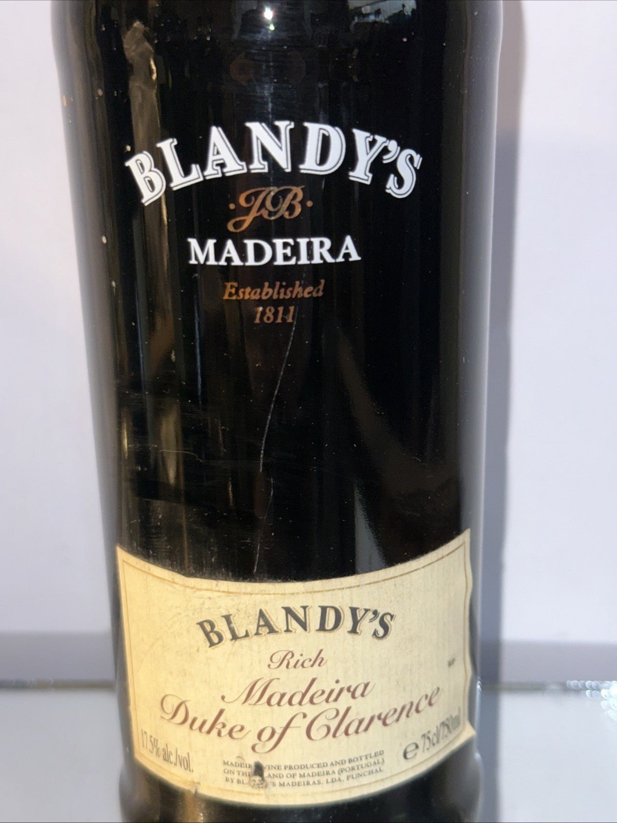 Blandy’s Duke Of Clarence Madeira (750 ml, 19% ABV) Approx 1990s